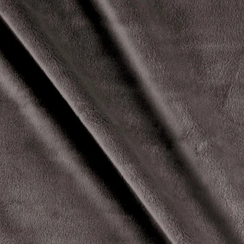 Fabric Peluche Minky sólido Charcoal Yard