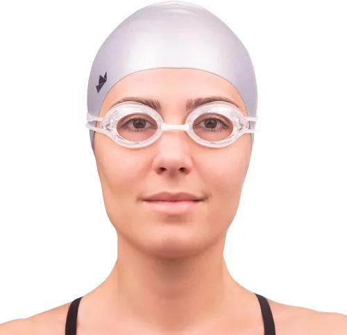 Miniatura 2 de The Friendly Swede Gafas de natación antivaho para mujeres y hombres, con 3 piezas de nariz y funda, lente gran angular, paquete de 2