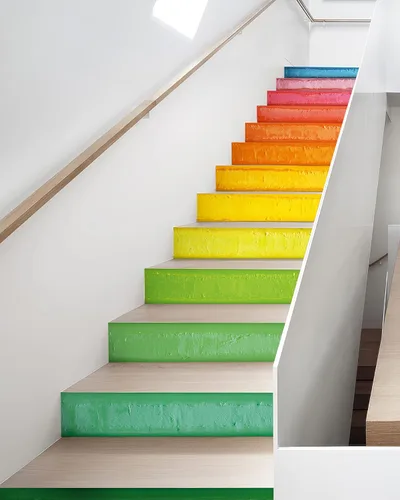 Miniatura 9 de FLFK - Adhesivos para escalones de playa al amanecer - Juego de 15, calcomanías pela y pega para peldaños de escaleras, 39.3"x7.08" Gxl3203