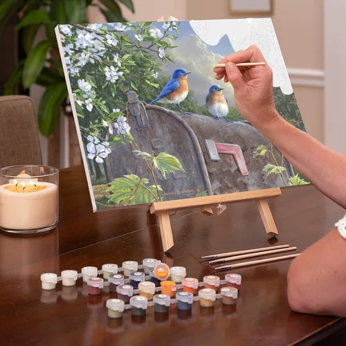 Miniatura 7 de Kit de pintura por números de Ledgebay para adultos: kit de pintura por números para principiantes a avanzados - Divertidos proyectos de arte y Ruta