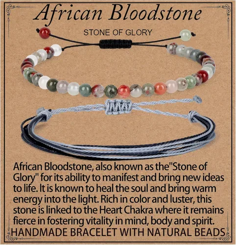 Miniatura 97 de LPBeads Pulsera de piedra natural hecha a mano de tamaño ajustable