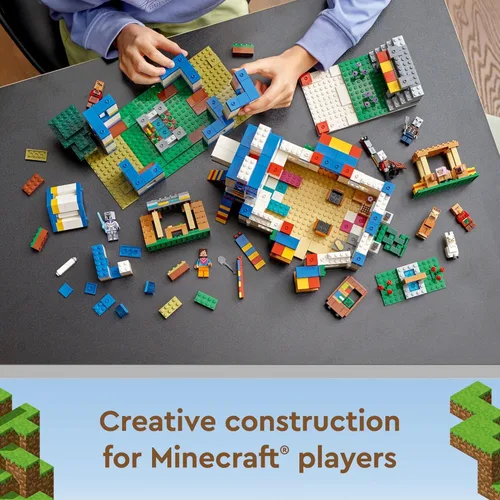 Miniatura 6 de LEGO Minecraft The Llama Village Farm House Toy Building Set 21188, idea de regalo de Minecraft para niños, niñas a partir de 9 años, crea una aldea