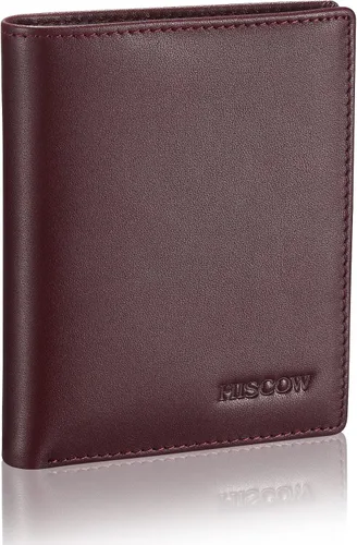 Miniatura 22 de HISCOW Billeteras plegables de cuero de grano completo para hombres, billetera minimalista delgada para hombre, regalos para papá, cumpleaños, día