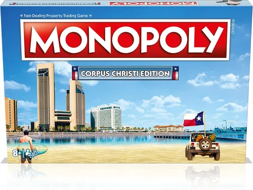 Miniatura 4 de Juego de mesa Monopoly - Corpus Christi Edition: 2-6 jugadores, juegos de mesa familiares para niños y adultos, juegos de mesa para niños de 8 años