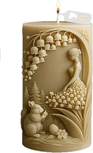 Miniatura 10 de Molde de vela de ciervo, vela de alce, molde de vela de silicona en espiral, moldes de fundición de resina de silicona para velas, resina