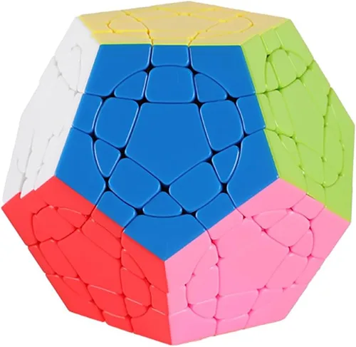 Miniatura 4 de Willking Qiyi Megaminx Cubo esculpido sin calcomanías 3x3 Pentagonal Dodecaedro Speed Cube Puzzle Toy (versión Qiheng S)