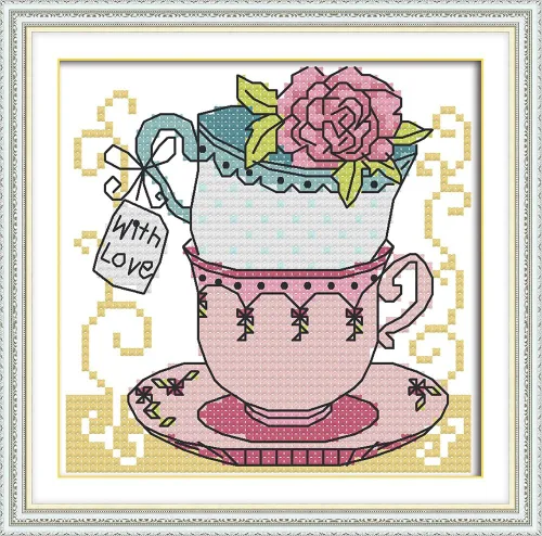 Miniatura 5 de Kits de Punto de Cruz de Howie's Needlepoint, Kits de Punto de Aguja con Patrón Preimpreso 11CT, Rango Completo de Kits de Inicio Estampados