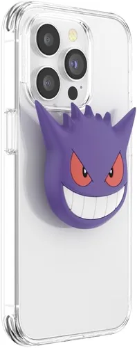 Miniatura 3 de PopSockets Agarre para teléfono con soporte expansible, agarre adhesivo, PopOut, Pokémon - Cara de Gengar