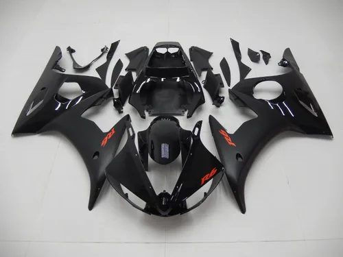 Miniatura 2 de Carenado para Yamaha YZF R6 2003-2005 y YZF R6S 2006-2009 (01 negro mate brillante)