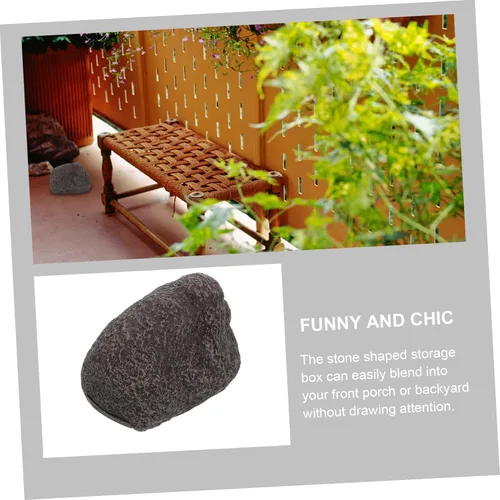 Miniatura 7 de Abaodam Fake Rock Key Hider Weather Resistant Stone Key Holder for Outdoor Garden Durable Faux