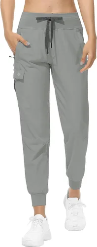 Miniatura 28 de RlaGed - Pantalones tipo cargo de senderismo para mujer, pantalones deportivos ligeros, de secado rápido, resistentes al agua, para pesca y al aire