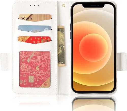 Miniatura 2 de Funda de cuero para iPhone 11 de 6.1 pulgadas, funda de cuero con 3 ranuras para tarjetas de crédito, función atril con tapa para iPhone 11 de 6.1