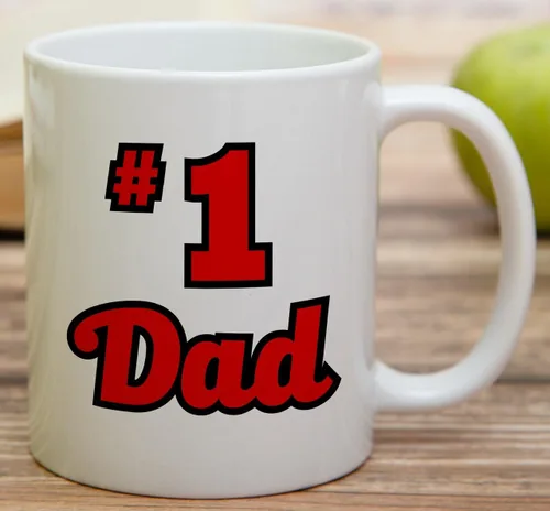 Miniatura 3 de Retreez - Taza divertida con texto en inglés "No. 1 Dad", 325 ml, tazas de cerámica, mensajes divertidos, sarcásticos, motivacionales, regalos