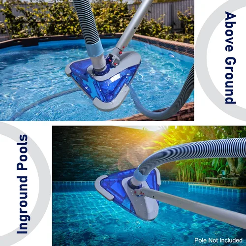Miniatura 6 de POOLWHALE Mangueras profesionales de vacío de piscina de 1-1/2 pulgadas x 24 pies con puño giratorio y cabezal de vacío flexible