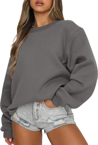 Miniatura 16 de EFAN Sudaderas de gran tamaño con cuello redondo Y2K para mujer, sudaderas con capucha para otoño, moda 2025, ropa para adolescentes y niñas, lindo