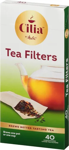 Miniatura 5 de Cilia by Melitta - Filtros de té, color blanco, 40 unidades (paquete de 6), 240 filtros totales, el embalaje puede variar