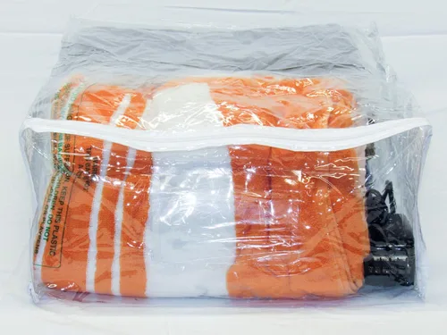 Miniatura 4 de Paquete de 10 bolsas de almacenamiento con cremallera de vinilo transparente de 15 x 18 x 7 pulgadas