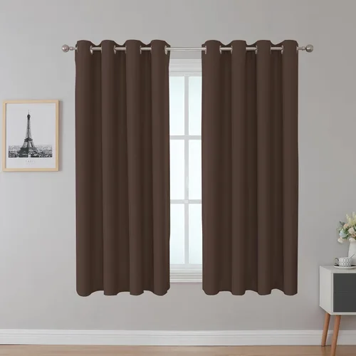 Miniatura 9 de Fire Retardant Blackout Curtains, Grommet Top, NFPA 701 Certified Flame Resistant Drape, Room Darkening for Dorm/Classroom, 2 Panels, Navy Blue