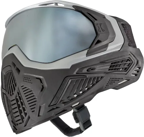 HK Army SLR - Máscara facial con sistema térmico anti niebla HD Pure Lens para Paintball y Airsoft Mercurio
