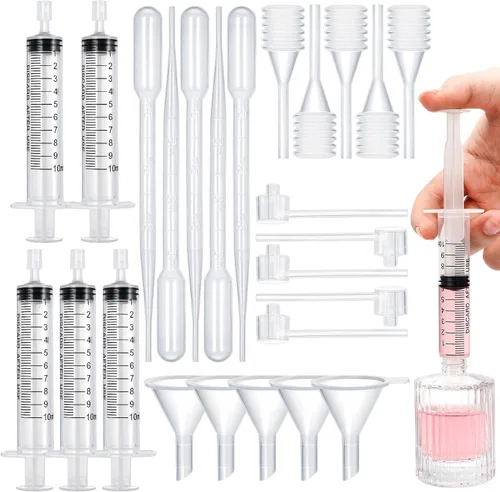Miniatura 8 de 10 piezas de kit de herramientas de recarga de perfume, herramientas de transferencia de dispensador de perfume de plástico, juego de herramientas