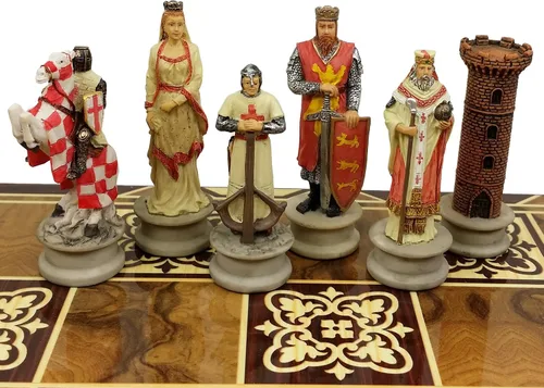 Miniatura 10 de Juego de ajedrez de las Cruzadas de la época medieval Árabes vs Cristianos - SIN tablero