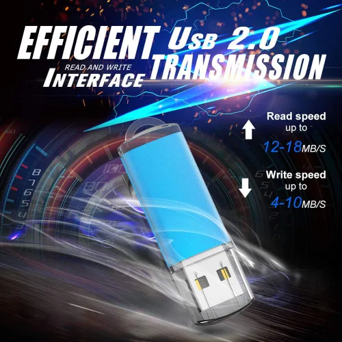 Miniatura 4 de Unidad flash USB de 8 GB, paquete de 10 unidades K&ZZ USB 2.0 Thumb Drive de 8 GB Memory Stick Gig Sticks Unidad de datos, disco flash U