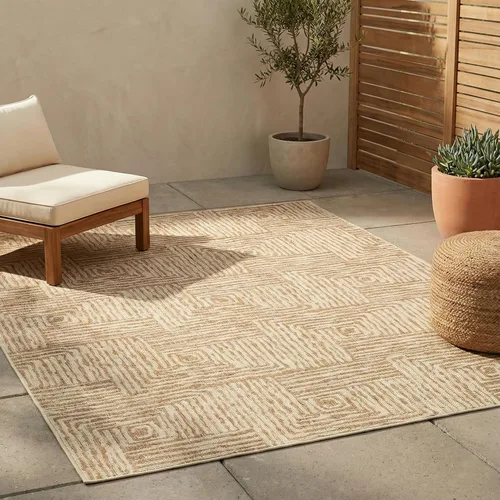 Miniatura 32 de FH Home Suez - Alfombra de tejido plano para exteriores, impermeable, fácil de limpiar, resistente a las manchas, hilo de polipropileno de alta