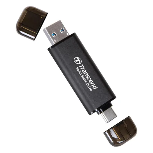 Miniatura 10 de Transcend ESD310 SSD externo de 128 GB, hasta 1,050 MB/s, unidad flash USB dual para iPhone/iPad/Mac/Windows, Android/Tablet/PC, USB 3.2 Gen 2 Thumb