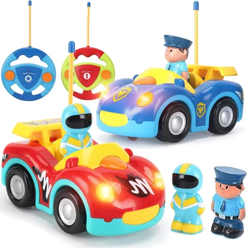 Miniatura 8 de Liberty Imports juguete de auto de carrera a radio control para niños pequeños caricaturas animadas (embalaje en inglés).