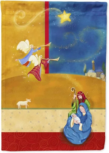 Miniatura 110 de Caroline's Treasures APH8805CHF - Bandera religiosa de la Virgen Madre María para el porche grande, con manga para porche, pancarta decorativa