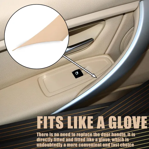 Miniatura 5 de Cubierta de agarre para manija de puerta interior trasera para BMW 320, 328, 330, 335, M3 F30/F31/F34/F80 Serie 3 2012-2018 y 418, 420, 428, 430