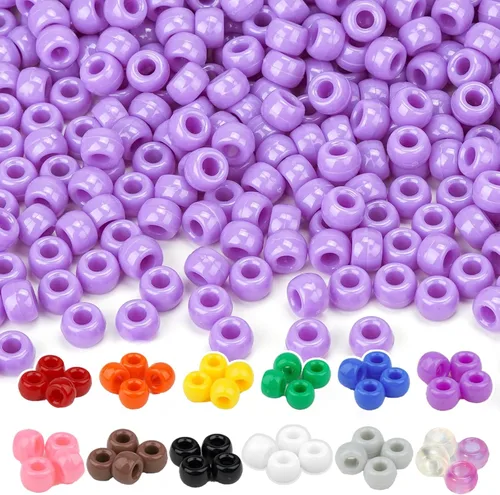 Miniatura 11 de Kit de Fabricación de Pulseras Dowsabel, Cuentas para Hacer Pulseras Poni, Kandi, Arcilla Polimérica, Cuentas con Cara Sonriente y Letras para Hacer