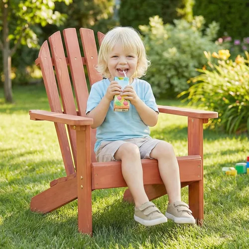 Miniatura 2 de SoliWood Silla Adirondack de madera para exteriores, para patio, jardín, porche, piscina