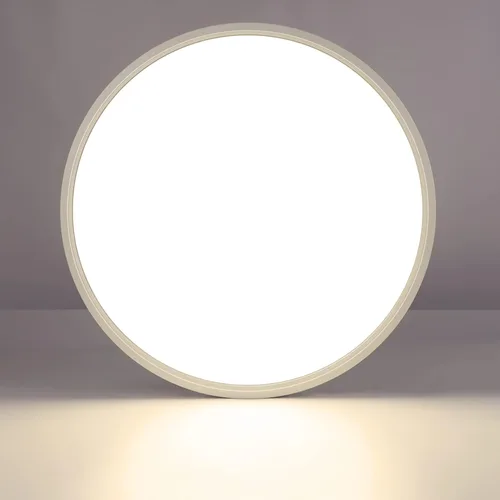 Miniatura 17 de LightingWill - Lámpara de techo LED de 7 pulgadas con montaje empotrado, 4000K blanco natural, 1500LM, 12W, lámpara de techo redonda moderna