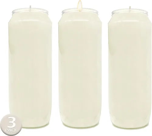 Miniatura 9 de Hyoola - Velas de oración de 9 días de 7 pulgadas de alto, velas de pilar para uso religioso, conmemorativo, decoración de fiesta, vigilia