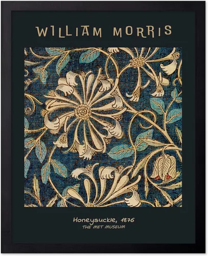 Miniatura 64 de Poster Master Póster vintage de William Morris, estampado de patrón retro de Santiago, arte de flores, arte de patrón textil, regalo para hombres