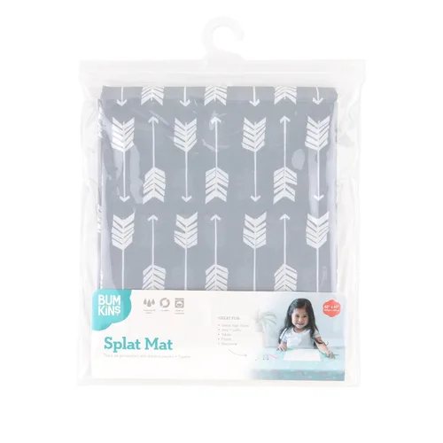 Miniatura 6 de Bumkins Alfombrilla para Salpicaduras de Bebé para Debajo de Silla Alta, Alfombrilla para Desorden de Comida para Bebés y Niños Pequeños, Tela