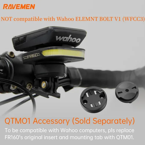 Miniatura 3 de RAVEMEN FR300/ FR160 Compatible with Garmin Bike Computer, Daytime Be Seen Bicycle Light, 6 Modes Cycling Computer Accessories, USB-C Rechargeable