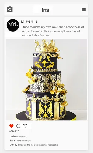 Miniatura 5 de Moldes barrocos de silicona para fondant, 4 paquetes de rollos de arcilla de plumas barrocas para esquina, boda, fiesta de cumpleaños, pasteles