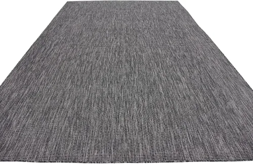 Miniatura 4 de Unique Loom Collection Alfombra de Área Tejido Plano Casual Transicional Sólida Jaspeada para Interiores/Exteriores