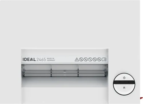 Miniatura 6 de IDEAL 2465 Trituradora de papel comercial de escritorio con corte en tiras, funcionamiento continuo, capacidad de alimentación de 19 a 21 hojas
