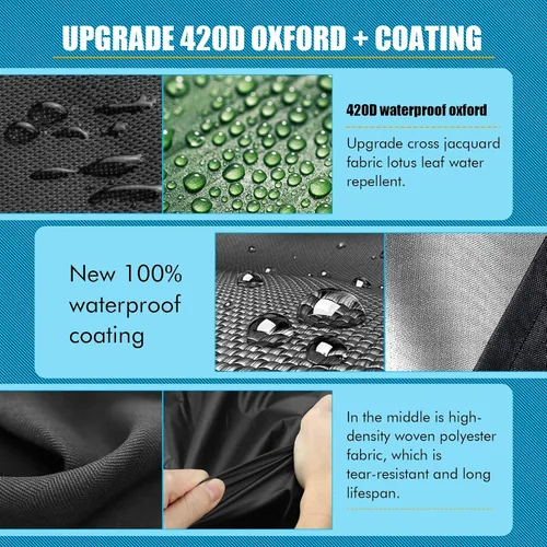 Miniatura 7 de Mini cubierta para congelador de pecho, protector de congelador profundo para exteriores, para 3.5 pies cúbicos, 420D Oxford, impermeable, a prueba