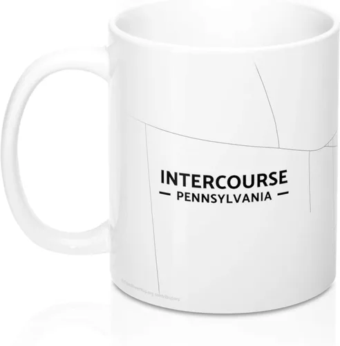 Miniatura 3 de Intercourse, Pennsylvania PA Map Mug (11 oz)