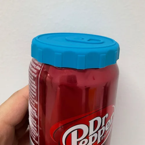 Miniatura 6 de Tapas de silicona para latas de soda, paquete de 6 fundas de silicona reutilizables, tapón o protector para refrescos, cerveza, bebidas, jugo