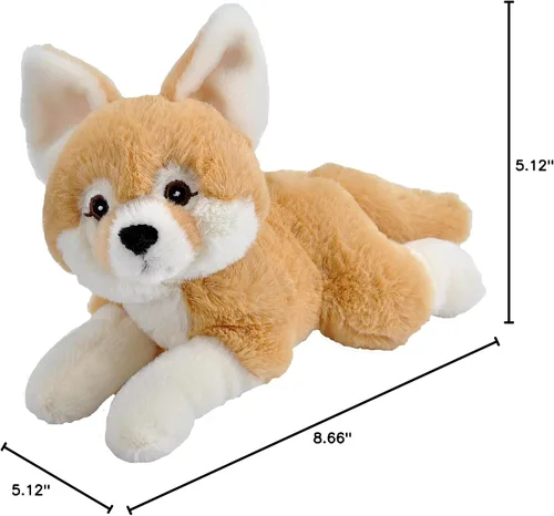 Miniatura 2 de Wild Republic Ecokins Mini, zorro Fennec, animal de peluche, 8 pulgadas, regalo para niños, juguete de peluche, hecho de botellas de agua recicladas