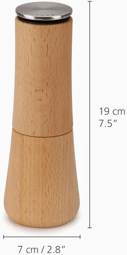 Miniatura 5 de Joseph Joseph 20191 Milltop Madera Molinillo de cocina sin derrames para sal, Madera Beech Wood