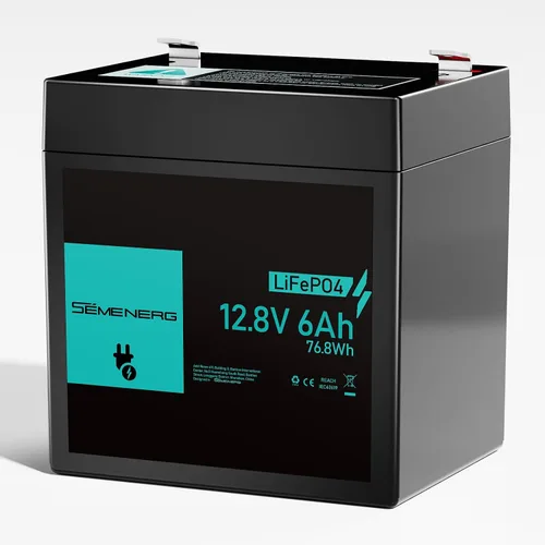 Batería de litio de 12 V 6 Ah, más de 3000 ciclos LiFePO4 BMS integrado de 10 A, ciclo profundo de 6 Ah, ideal para suministro de iluminación,