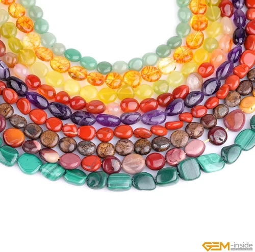 Miniatura 6 de GEM-Inside 9x12mm Natural Amazonite Stone Gemstone Semi Precious Freeform Baroque Potato Beads for Jewelry Making 15