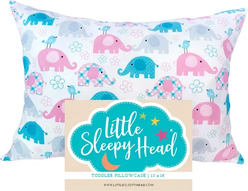 Miniatura 76 de Little Sleepy Head Funda de almohada para niños pequeños, 100% algodón y funda de almohada hipoalergénica para almohada de niños pequeños, funda