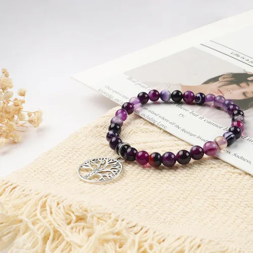 Miniatura 6 de Pulsera de piedra natural con corazón dulce para hijanietanuera
